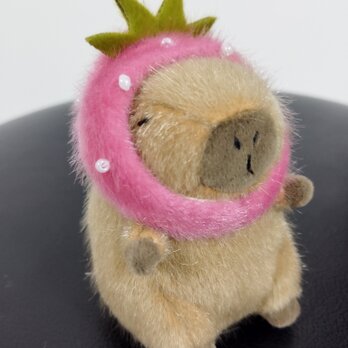 正規代理店 ピンクのカバのぬいぐるみ 作家 け ハンドメイド ぬいぐるみ