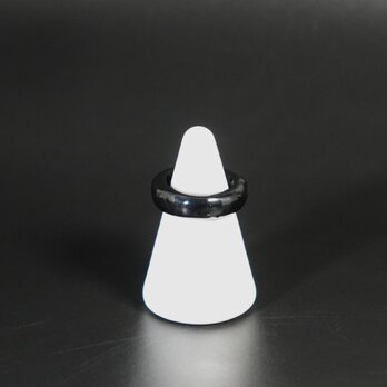 Urushi Ring  - Kuro  007　 12号の画像