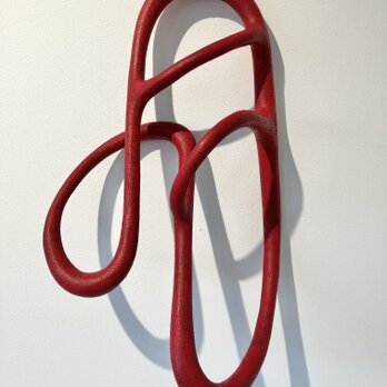 「wave (red)」壁掛けアートの画像