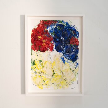Flowers 花の額入り作品の画像