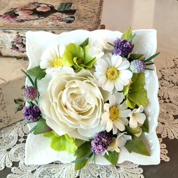 ☆クレイフラワー作品（爽やかな彩り♡）☆の画像