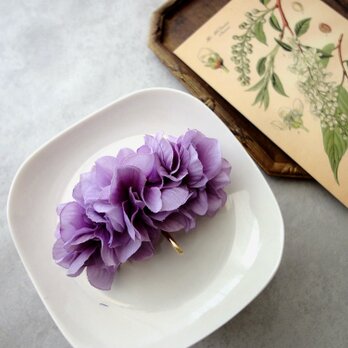 花びらのポニーフック ■ 八重咲き紫陽花 ■ パープルの画像