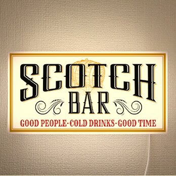 【オーダー無料】スコッチ ウイスキー バー パブ スナック 酒 宅飲み パーティー 宴会 壁掛け 看板 置物 雑貨 ライトBOXの画像