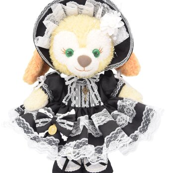 クッキーアン 服 着せ替え コスチューム ボンネット付ゴシックドレス 本体無 Sサイズ用 送料無料の画像