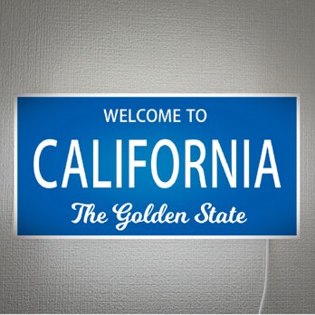 【オーダー無料】カリフォルニア ロードサイン 標識 ロサンゼルス 店舗 自宅 照明 看板 置物 アメリカン雑貨 ライトBOXの画像