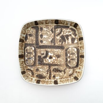 Royal Copenhagen｜Baca｜plate 22cm｜brownの画像