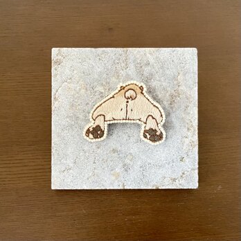 手刺繍ブローチ(フレンチブルドッグ)の画像
