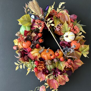 Autumn pumpkin wreathの画像