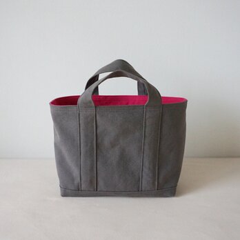 TOTE BAG -bicolor- (M) / smokygray × pinkの画像
