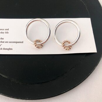 ピアス【gallero】silver×14kgfの画像
