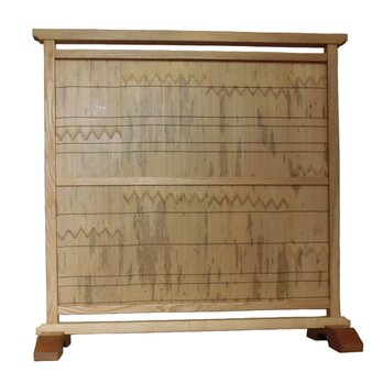 銘竹紋竹 衝立 楢無垢 オイル仕上げ