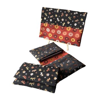 『駆夢』　金襴織物御朱印帳袋　パッチワーク有/無　B5サイズ専用　馬　絵馬　桜　願い　夢　御朱印帳ケース　ポーチ　桐生織物の画像