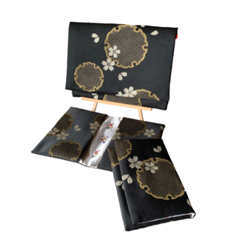 『雪輪月華〜夜桜』　金襴織物御朱印帳袋　B6サイズ1冊専用シングルポケット　雪輪　帯　御朱印帳ケース　御朱印帳ポーチ　桐生織物の画像
