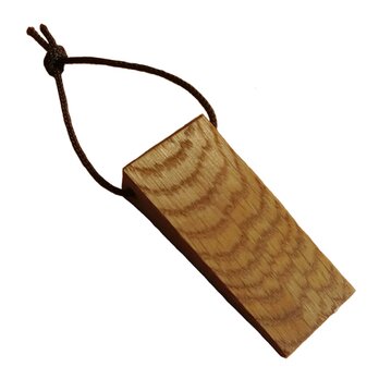 ライトブラウン Nas18 木製 ドアストッパー ドア止め ミニ 天然杢楢無垢材 1こ