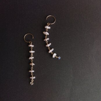 【再販】Long swing / keshi pearl × labradoriteの画像