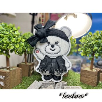 ★くまさんのお気に入り★スカート黒プリーツスカート★大15.5-1枚の画像