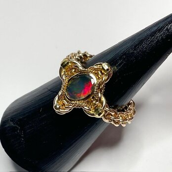 『 Seasonal flower ( AW-bkop24’-ovl ) 』Ring by K14GFの画像