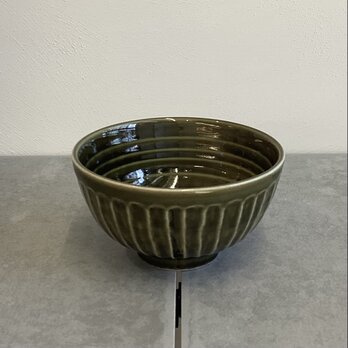 そぎ茶碗　オリベ釉の画像
