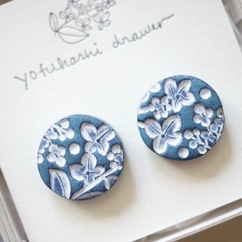 : : : 陶土の草花耳かざり : : : 1318（ピアス）の画像