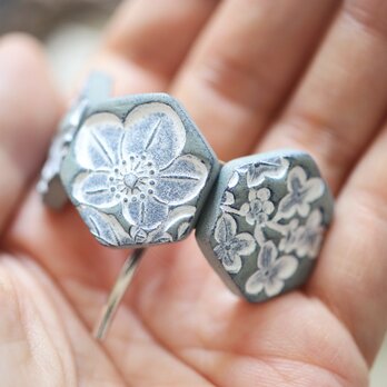 : : : 陶土の草花ポニーフック : : : 1323の画像