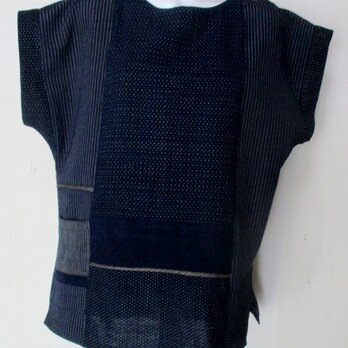７９８９　綿の着物で作ったTシャツ　の画像