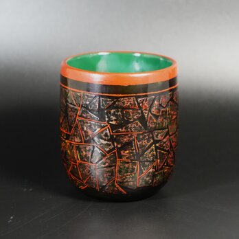 Urushi Bowl　　筒茶椀　「石積」の画像