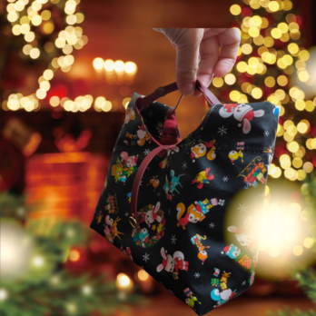 2024xmasレトロなミニトートバッグの画像