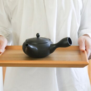 「毎日使いたくなる平丸急須」愛知県常滑産・春秋窯さんのつくる常滑急須・300ccの画像