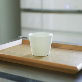 【お茶を飲む湯呑みとして、副菜用の小鉢として】半合湯呑み・100cc・白の画像