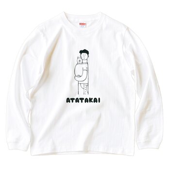 長袖 Tシャツ 犬種選べます 『犬あたたかい・男子』 男女兼用 ロンTの画像