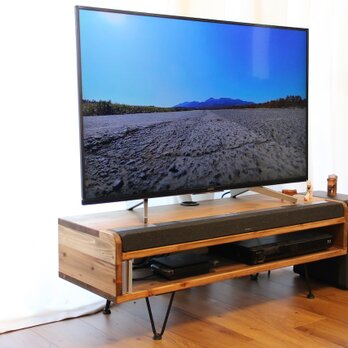 オーダー対応　サウンドバー埋め込み型　テレビ台の画像