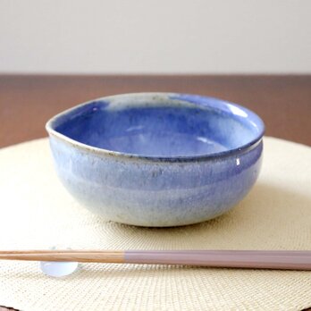 灰釉と瑠璃釉の雫鉢の画像