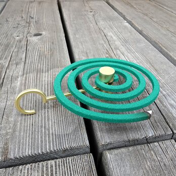 【蚊取り線香ホルダー】シンプルな真鍮製ホルダーの画像
