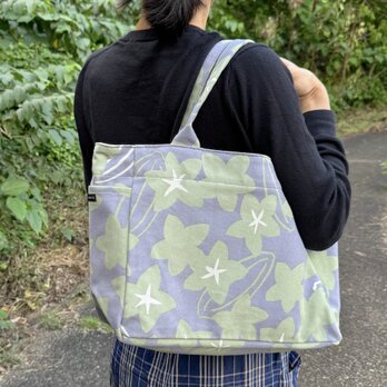 トート （M・サイドポケット付）「スターフルーツ」ギフト_星柄の画像