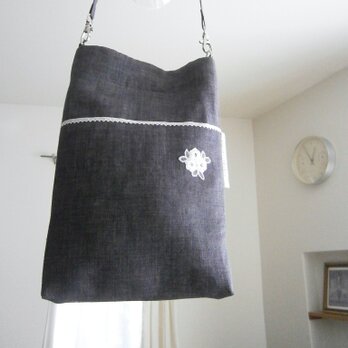 刺繍motif×linen Sacocheの画像