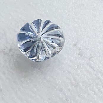 No.198 切子風 フラワー 帯留め (スピカ グラデーション) ブルー ネイビーの画像