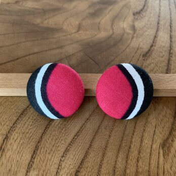 アフリカ布のピアス　No.2の画像