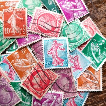 フランス古切手（TROIS）9枚セット【France】DA-STE146の画像