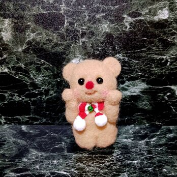 寒くてお鼻が真赤になっちゃったくまさんの画像