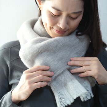 Organic Merino Wool マフラー　Tussockの画像