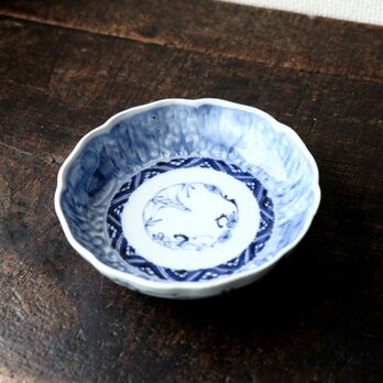 線描きの残像◆伊万里　花文線描き膾皿　古民家　antiques/骨董　丁寧な暮らし　器　江戸末期の画像