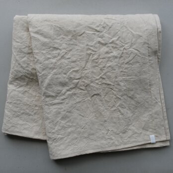 【再入荷】ヘンプ100％のシーツ（フラットシーツ）生成・平織・厚の画像