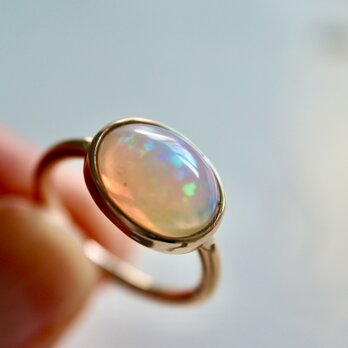 K10[遊色美人なethiopian opal]ringの画像