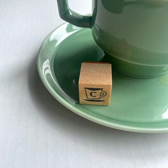 ＜ゴム製スタンプ＞「コーヒーカップ」(20mm)の画像