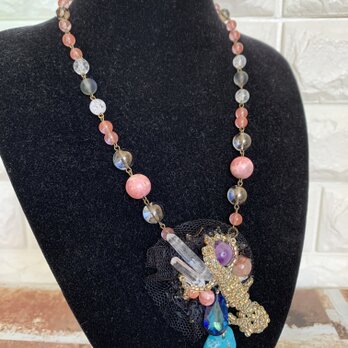 シルエットヤモリの大冒険ネックレス♪（Turquoise）の画像