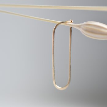 K18ピアス "Délicatesse – ovale –"の画像