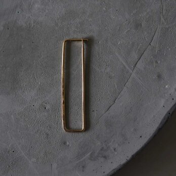 K18ピアス "Délicatesse – rectangle –"の画像