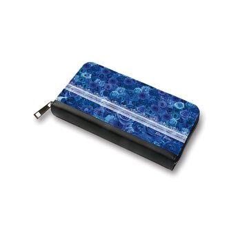 （送料無料）長財布【Blue RoseⅢ】（名入れ可）の画像