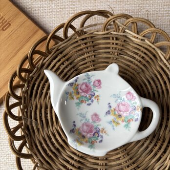 バラ　ローズ　ティーポットプレート