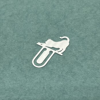 Cat-8-Bookmark Clip type3 Silver [Oder Production 7days]の画像